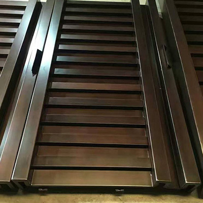 仿铜拉丝造型铝单板